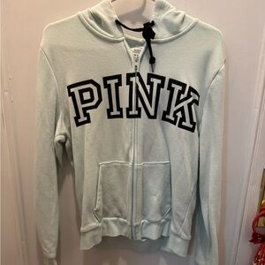 Teal Zip up hoodie from PINK